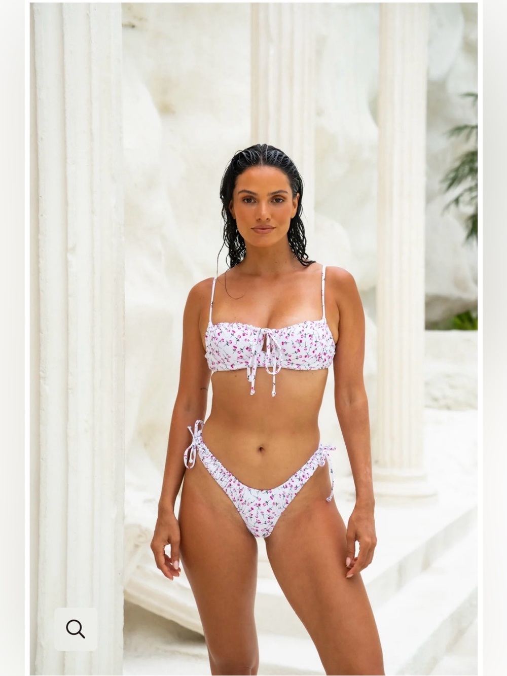 NWT Somerfield Swim Peony Print Bikini Size Large